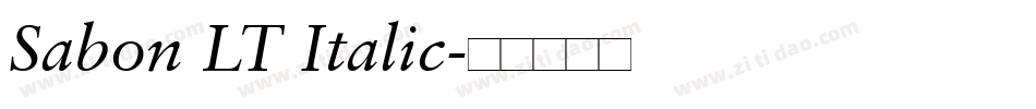 Sabon LT Italic字体转换